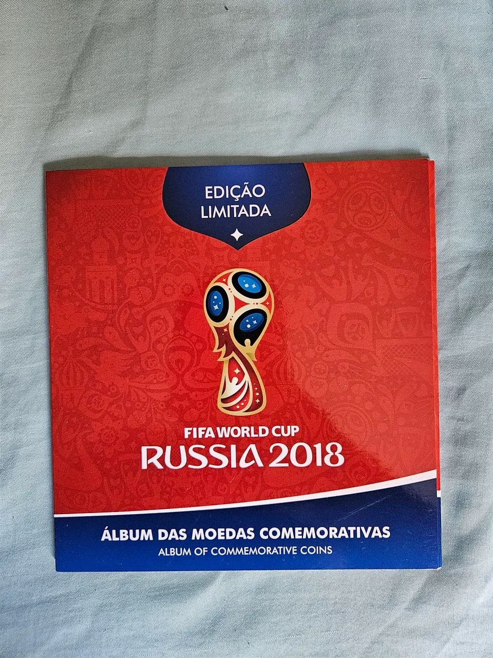 Álbum Moedas Rússas Comemorativas Copa do Mundo 2018