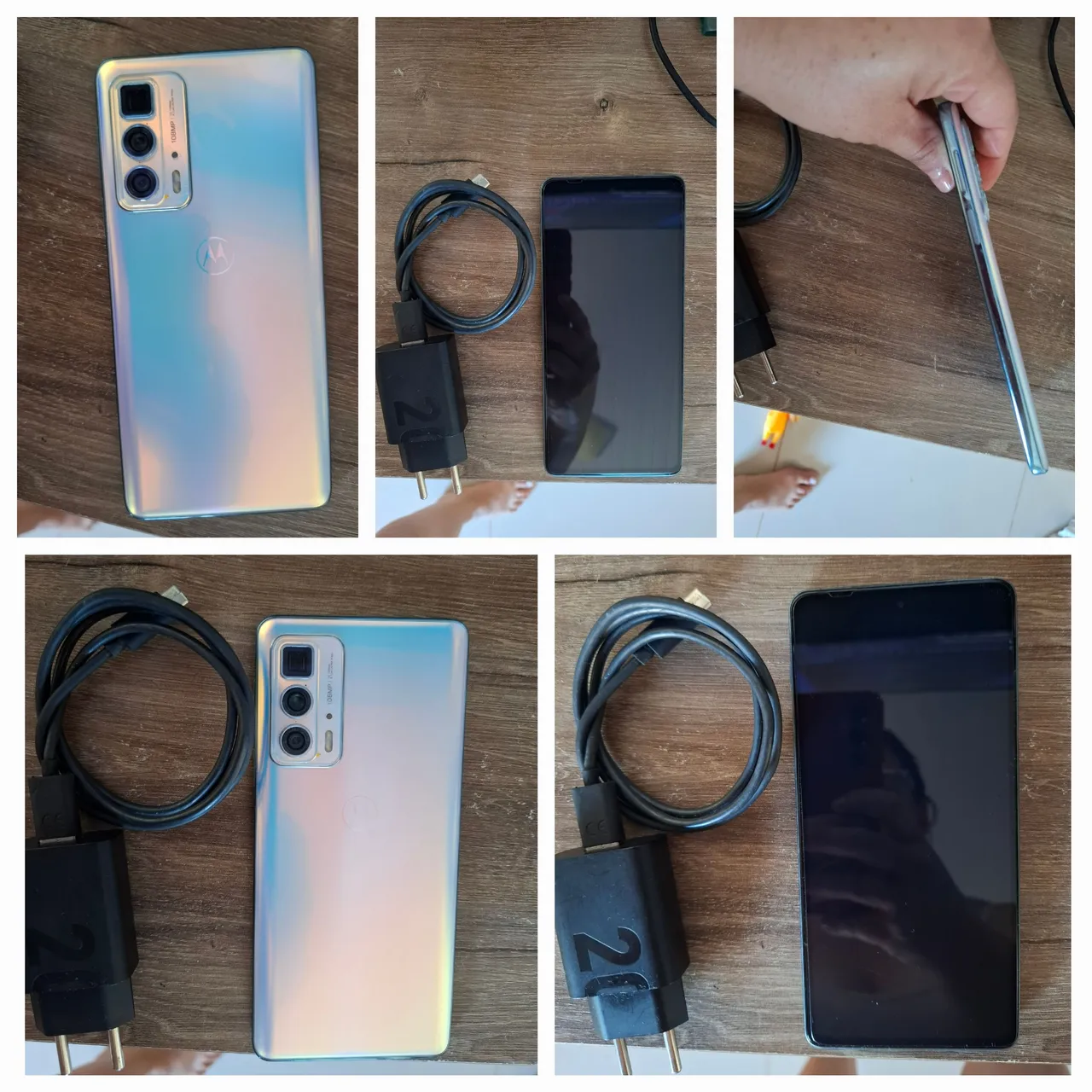 Vende-se celular Motorola edge20 pro novo bateria ótima, com nota contato *