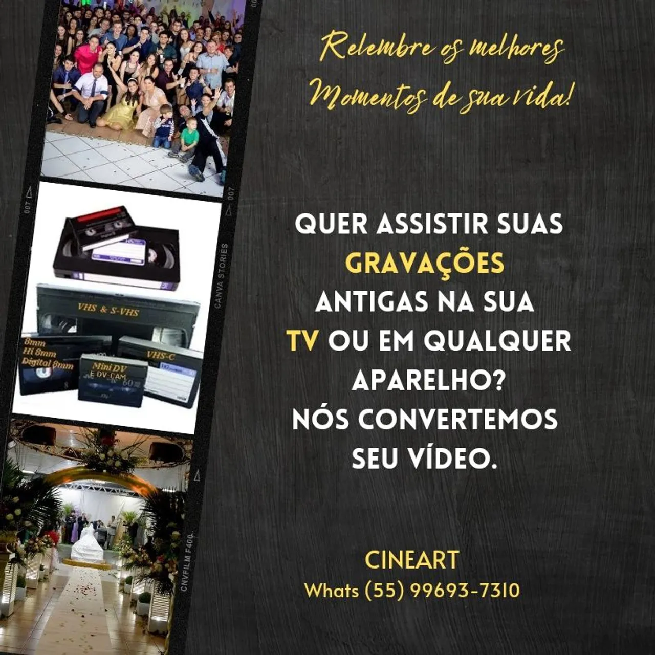 Converta suas fitas antigas para formato digital!