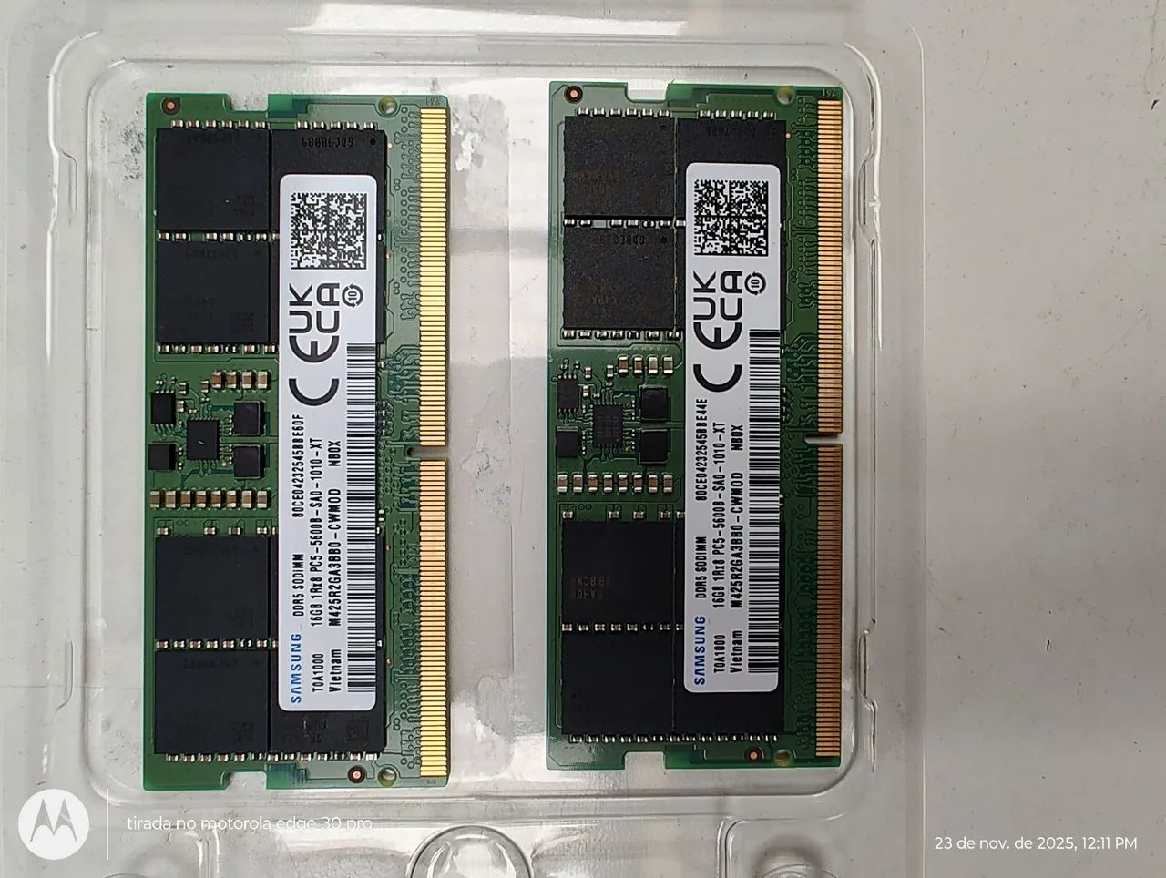 Memória Samsung DDR5 5600 32gb (2x16gb)