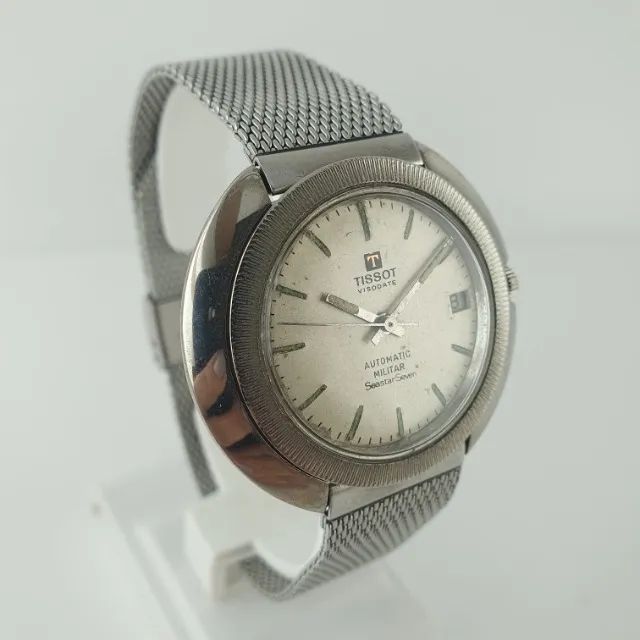 Relógio Tissot Mod 44588-1T Militar Automatic Seastear Seven Década de 60  - Foto 4