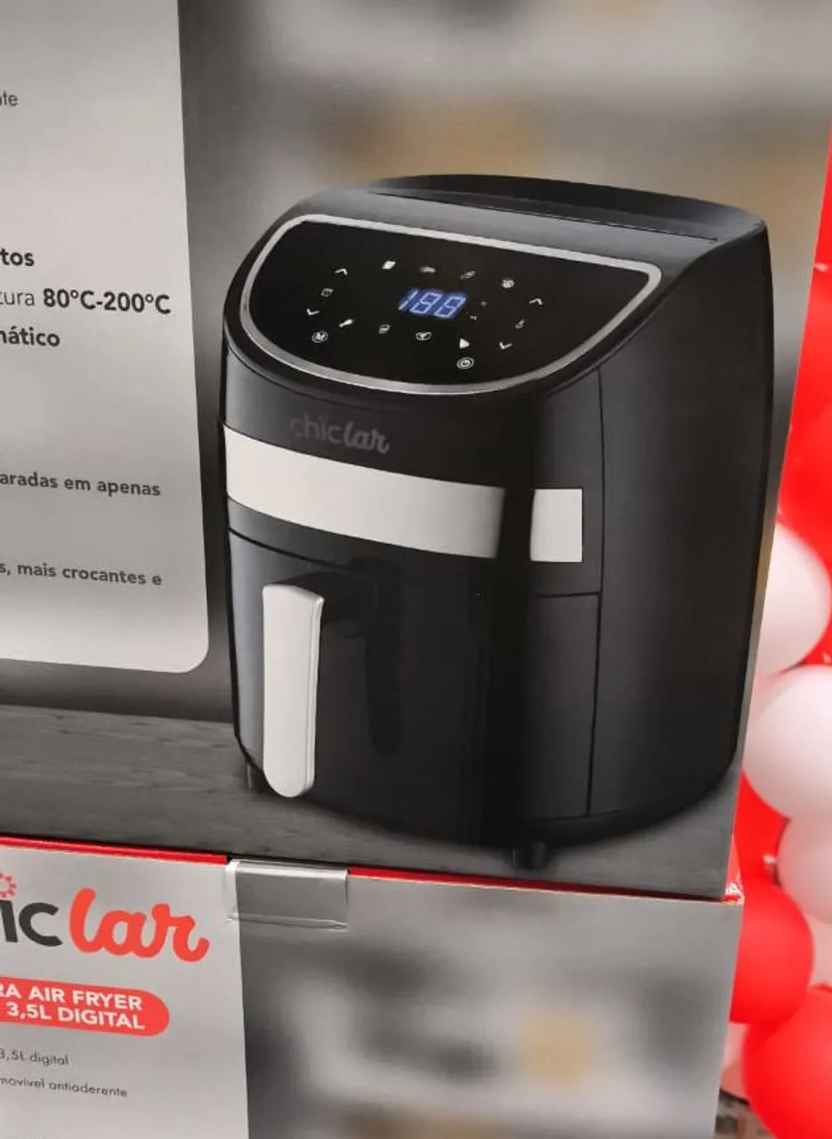 Fritadeira Air Fryer Digital 3,5L Chiclar