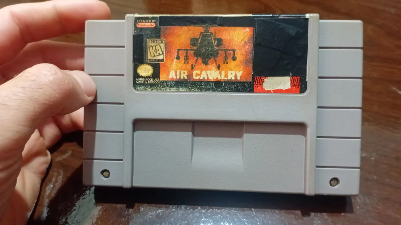 AIR CAVALRY Jogo raro para Super Nintendo