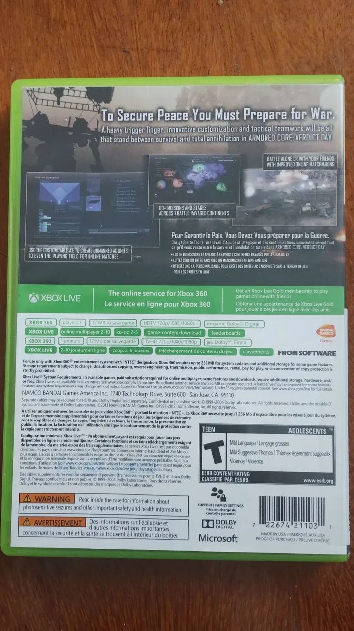 Armored Core: Verdict Day - Xbox 360 - Foto 2