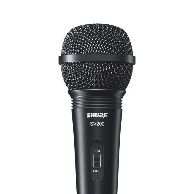 Microfone de mão Shure SV200 Dinâmico com cabo XLR - Foto 2