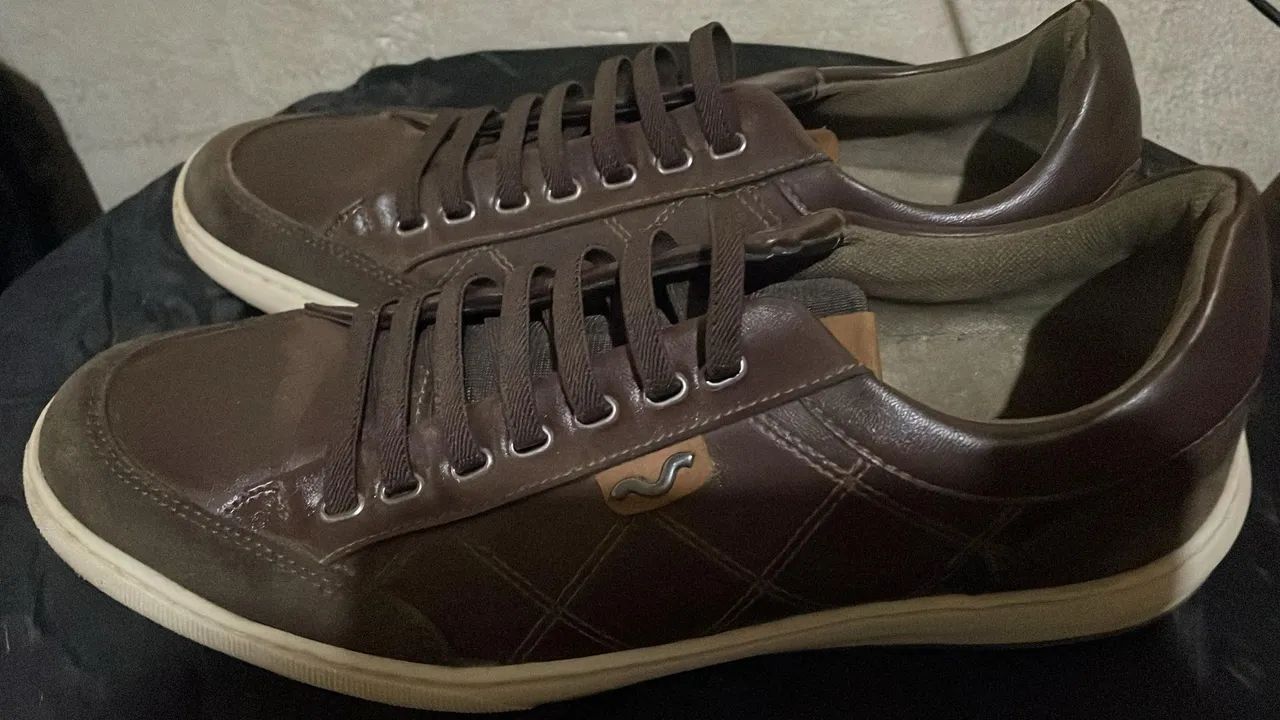 Sapatênis Casual Marrom 41 - Foto 3