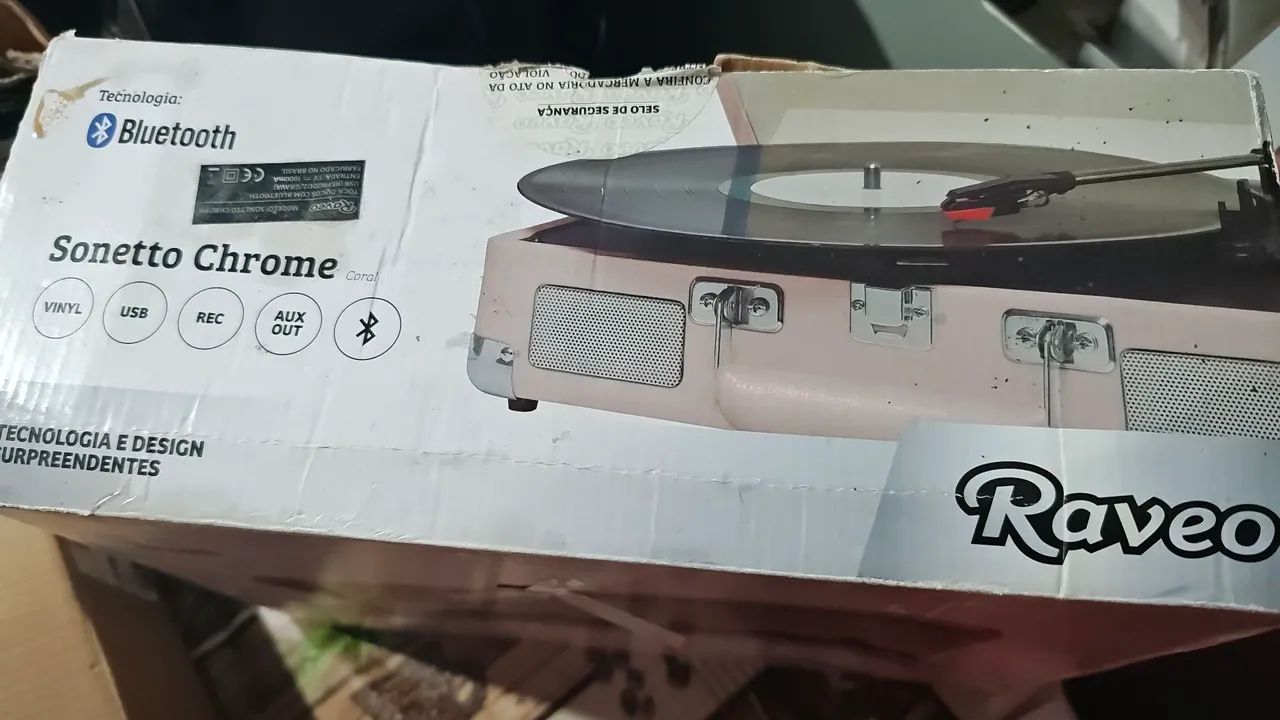 Vitrola sonetto Chomr +bluetooth Raveo - Foto 2