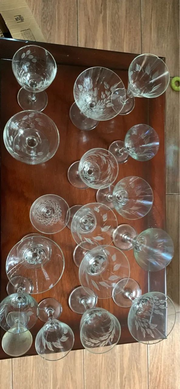taça de cristal antigo  - Foto 4