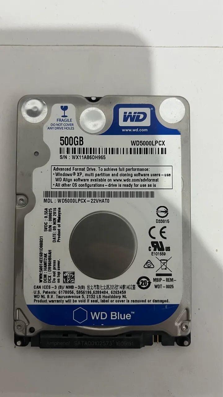 HD 500GB WD