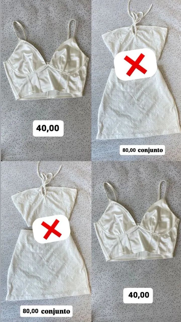 Roupas e biquínis femininos 