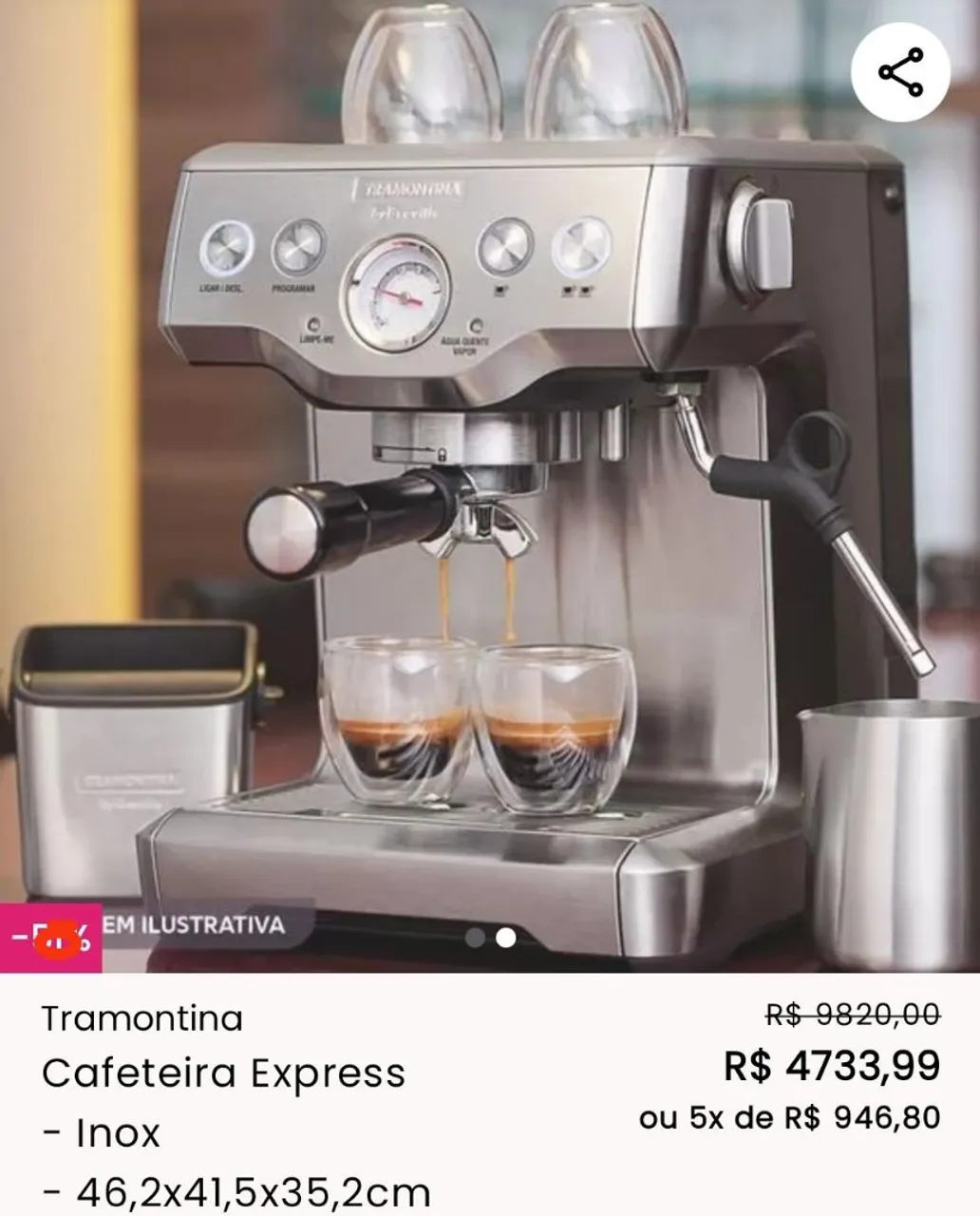 Cafeteira Tramontina Breville