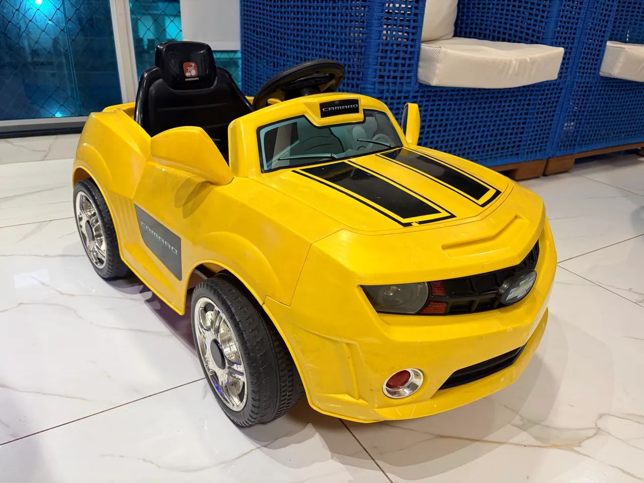 Carro Elétrico Infantil - Camaro Amarelo original - Bandeirantes