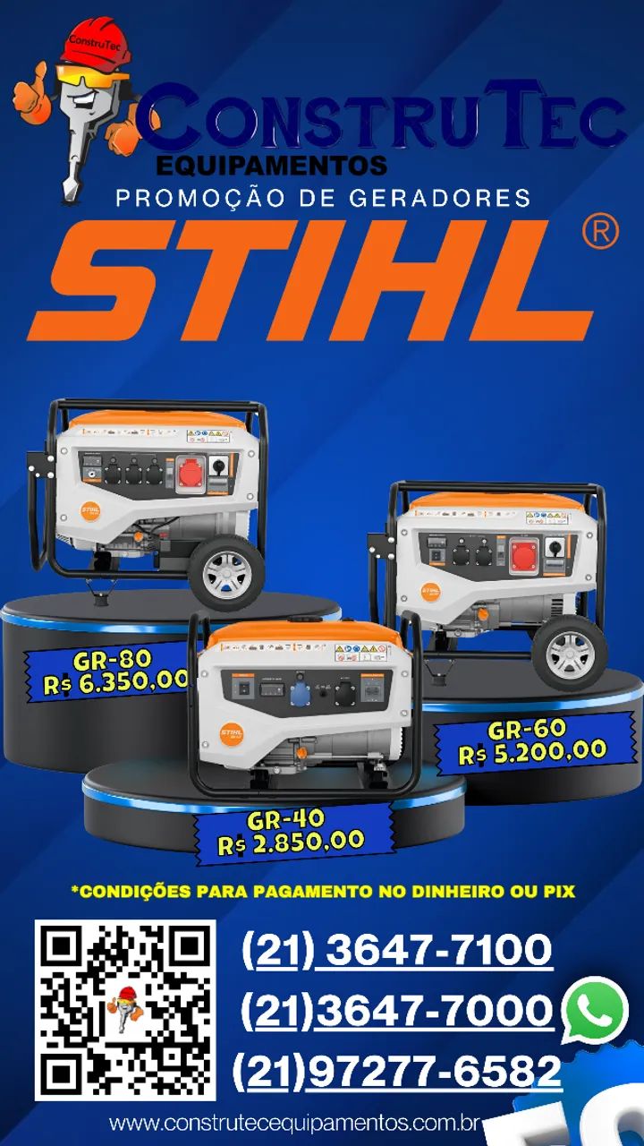 GERADORES STIHL GR 40 / GR 60 / GR 80