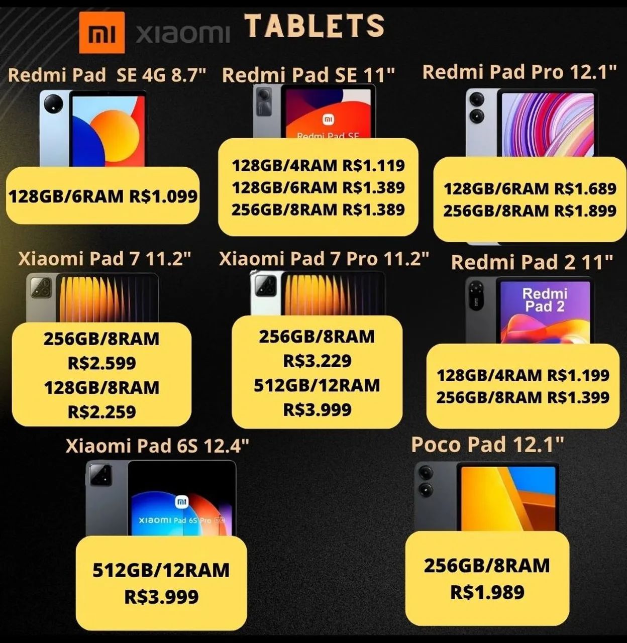 Tablets Xiaomi - Modelos a partir de R$899 - Foto 2