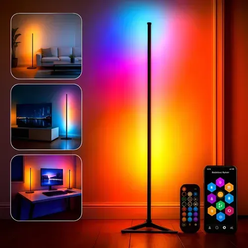 Luminária De Piso Led Rgb Inteligente Wi-Fi Smart Color