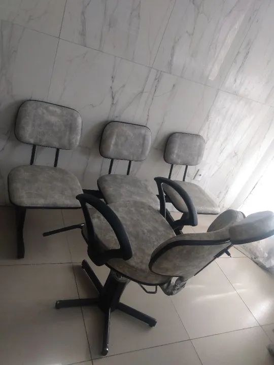 Cadeiras de salão de beleza - 4 peças - Foto 3