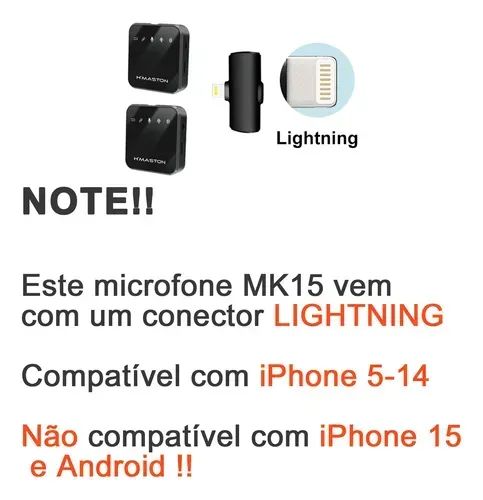 MICROFONE LAPELA IOS - Foto 4