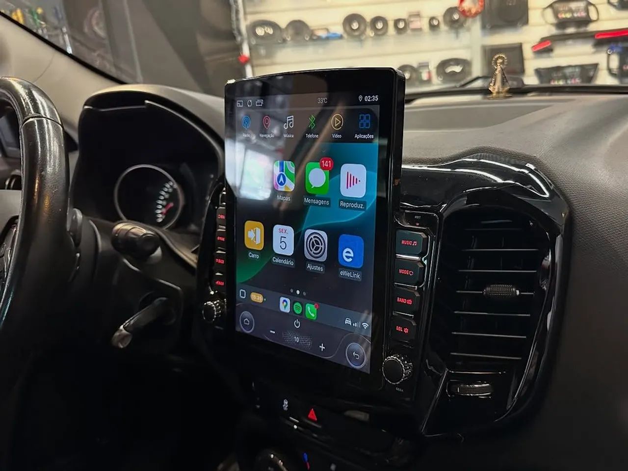 Multimídia tesla Fiat Toro  - Foto 4