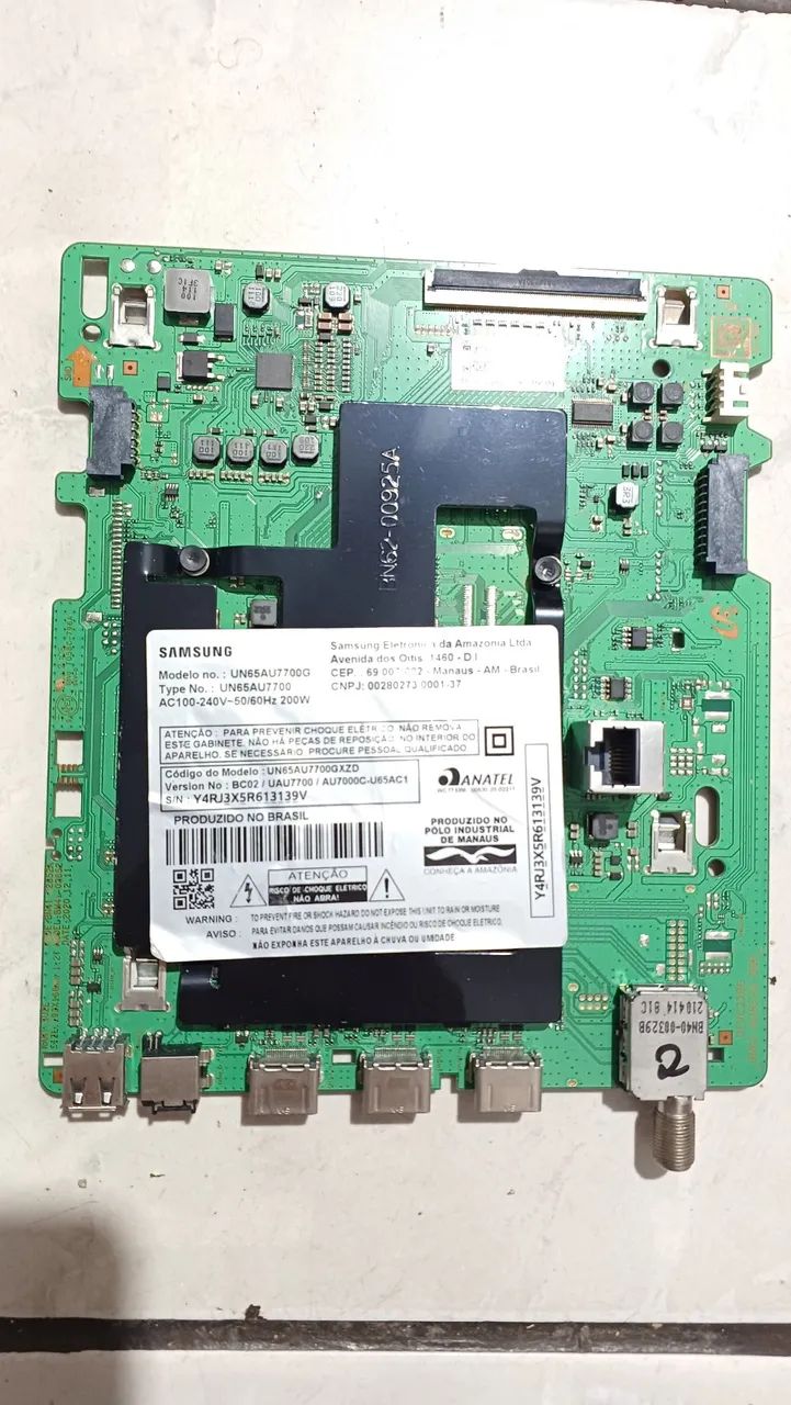 65" UN65AU7700G PLACA DE VÍDEO POTENCIA BARRA DE LED - Foto 3