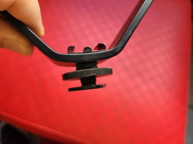 Braço V Sapata Suporte Apoio Led Microfone Flash Camera Dslr - Foto 2