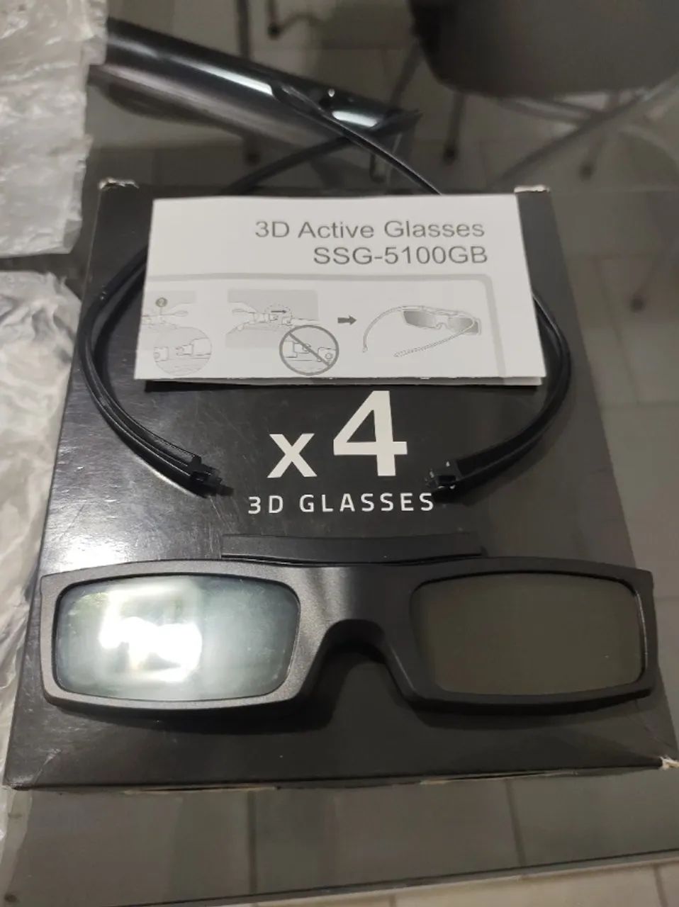 4 Óculos 3D Glasses Samsung 