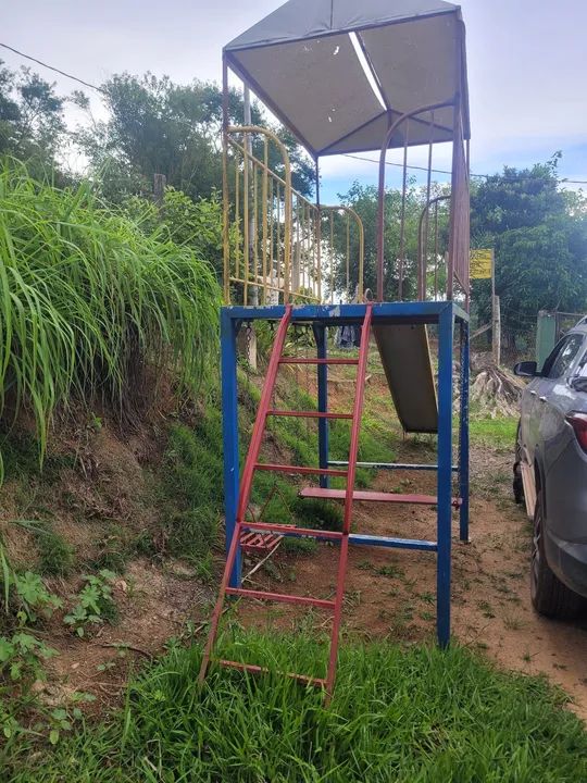 Escorrega Infantil,gira gira, gangorra de metal - Foto 4