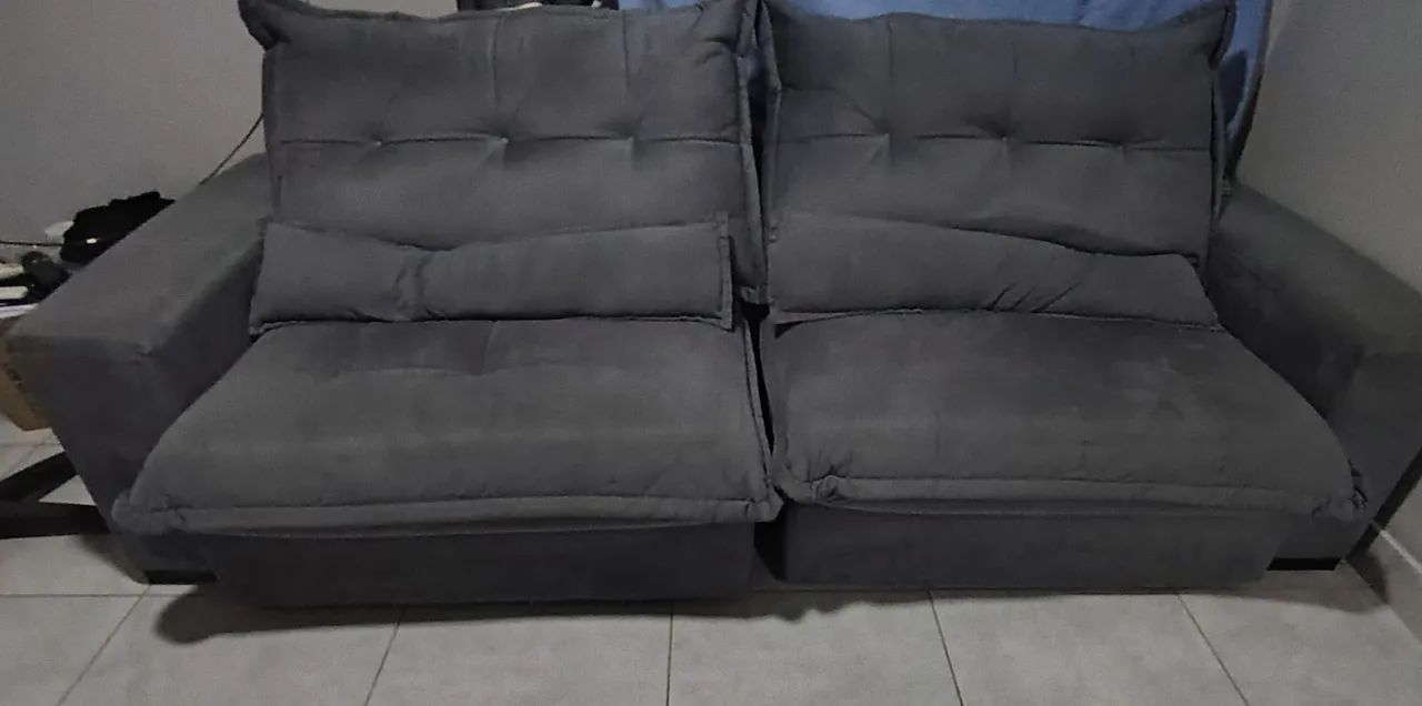 Sofá cinza64840792125699120