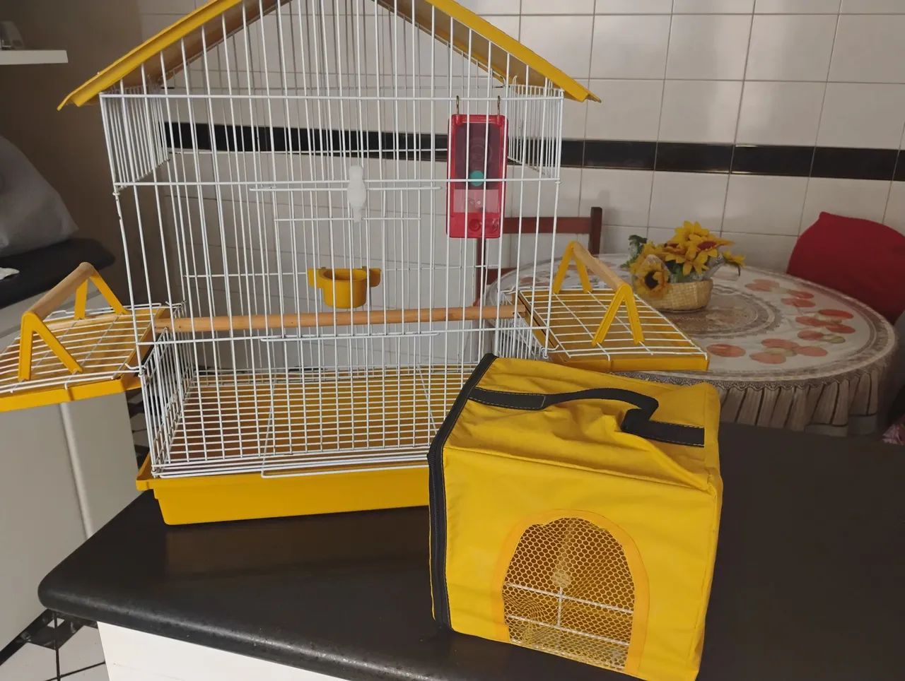 Gaiola Calopsita com mala de transporte  - Foto 3