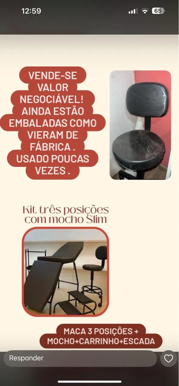 Kit de Maca para Estética - 3 Posições com Mocho Slim