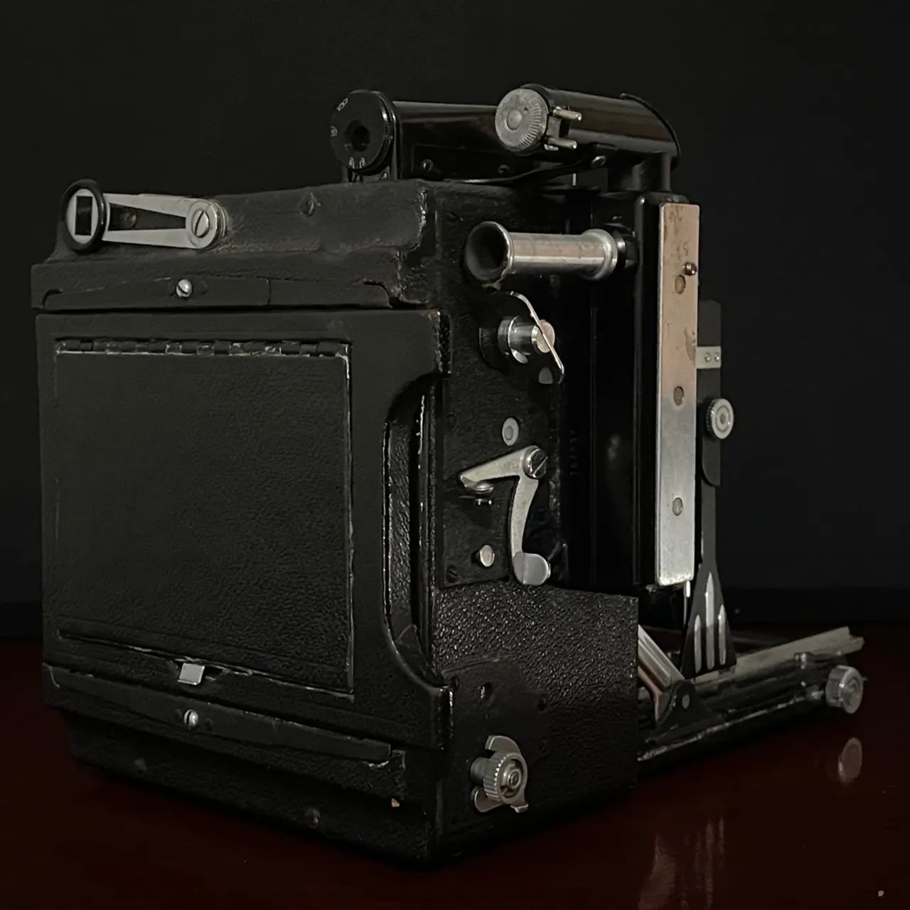 Câmera Graflex Speed Graphic + Flash e 3 Backs 2 1/4" x 3 1/4" - Foto 5