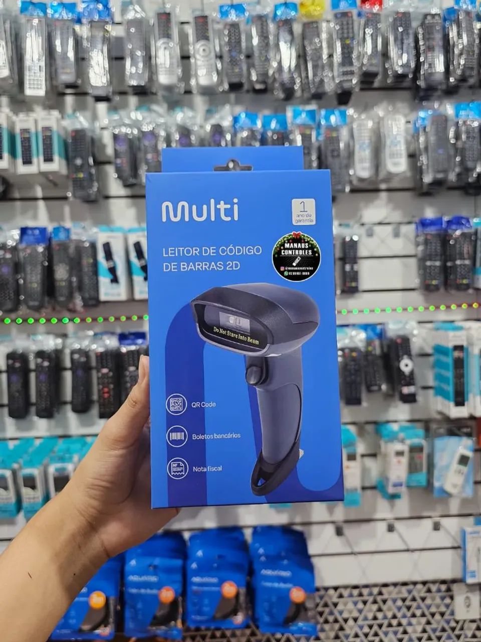 Leitor de Código de barras com Fio 