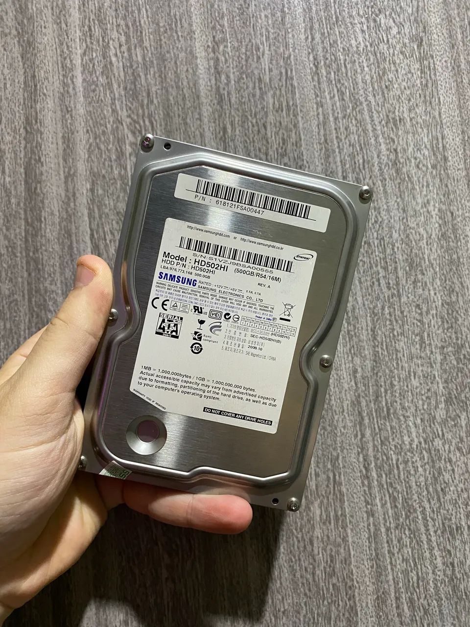 HD de 500GB Samsung - Para PC ou DVR - Totalmente Saudável - Foto 3