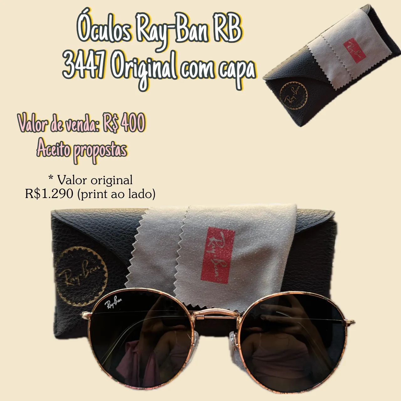 Óculos Ray-Ban RB 3447 Original