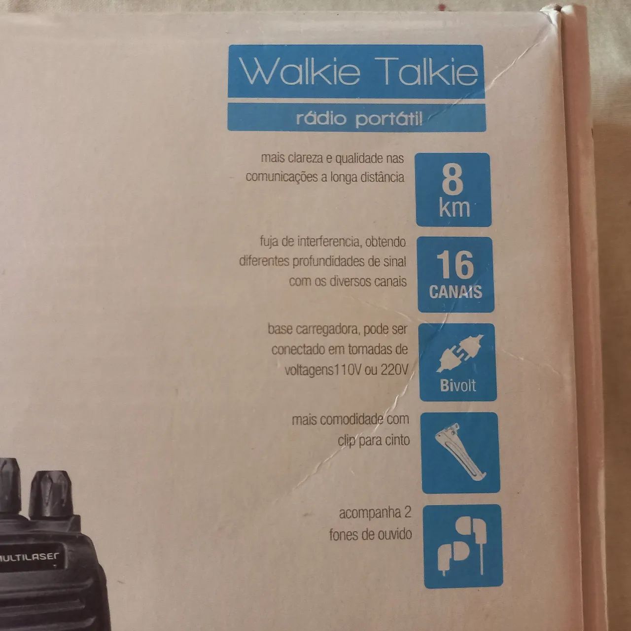 Par de Walkie-talkie Multilaser  - Foto 2