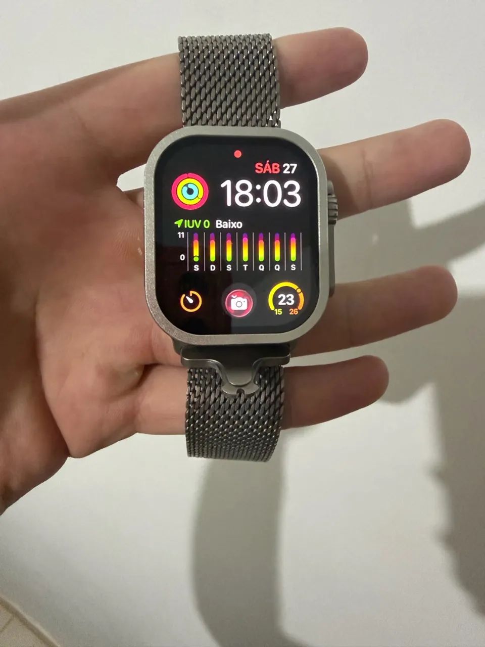 Apple Watch Ultra 2 Titanium natural impecável