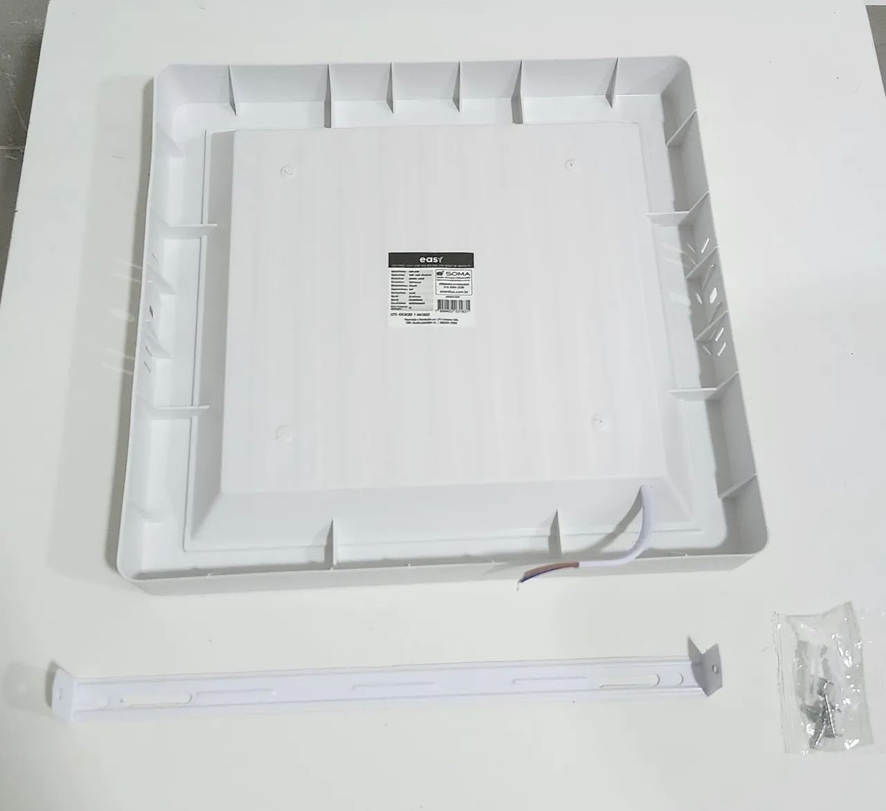 Kit 10 Painéis LED 25W Sobrepor 6500K Branco Frio Bivolt - Foto 5