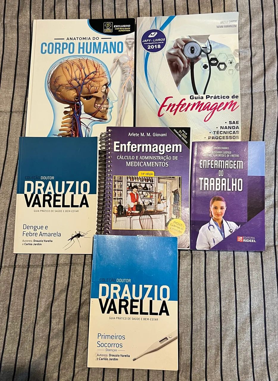 Kit livros enfermagem 