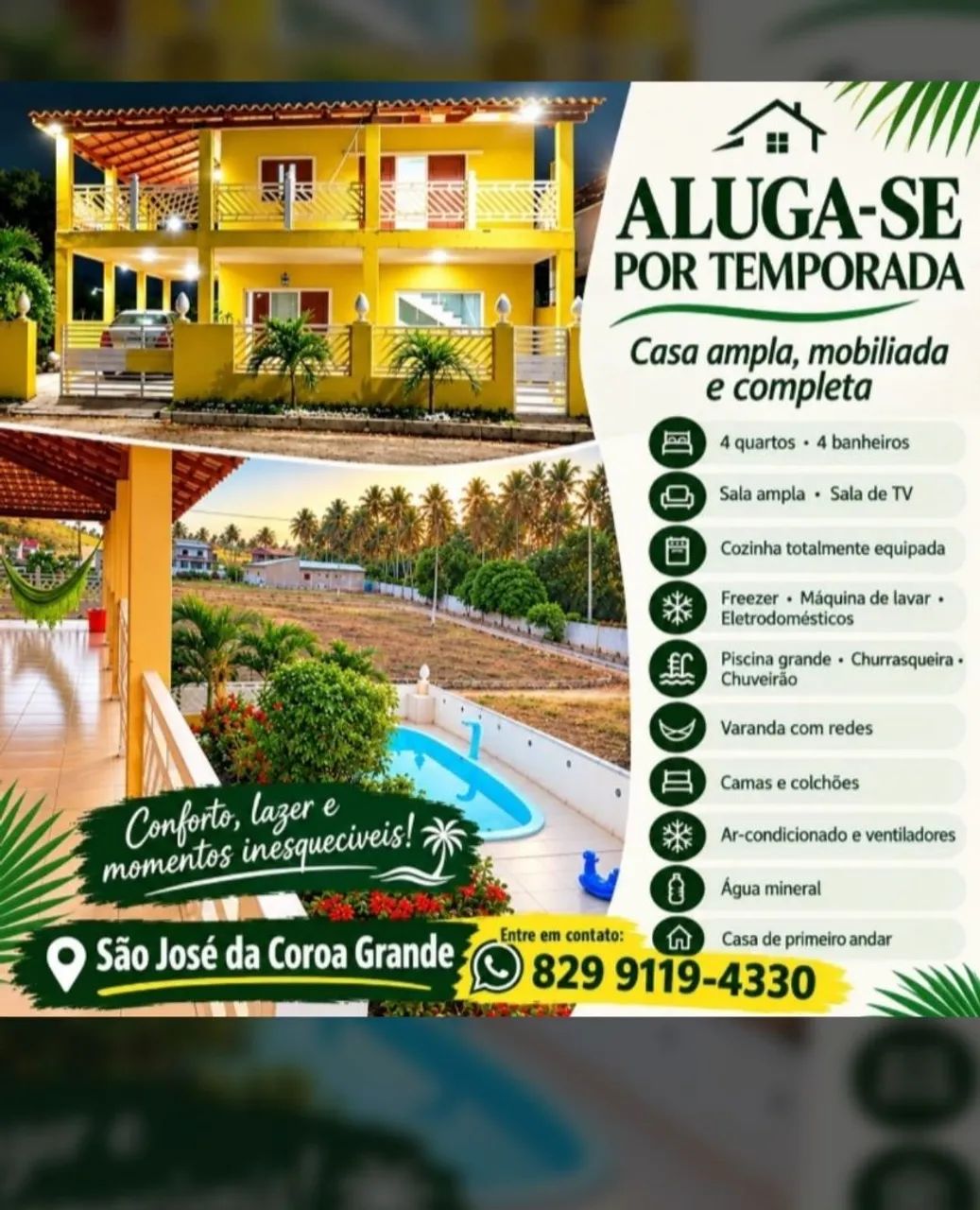 Casa pra temporada 