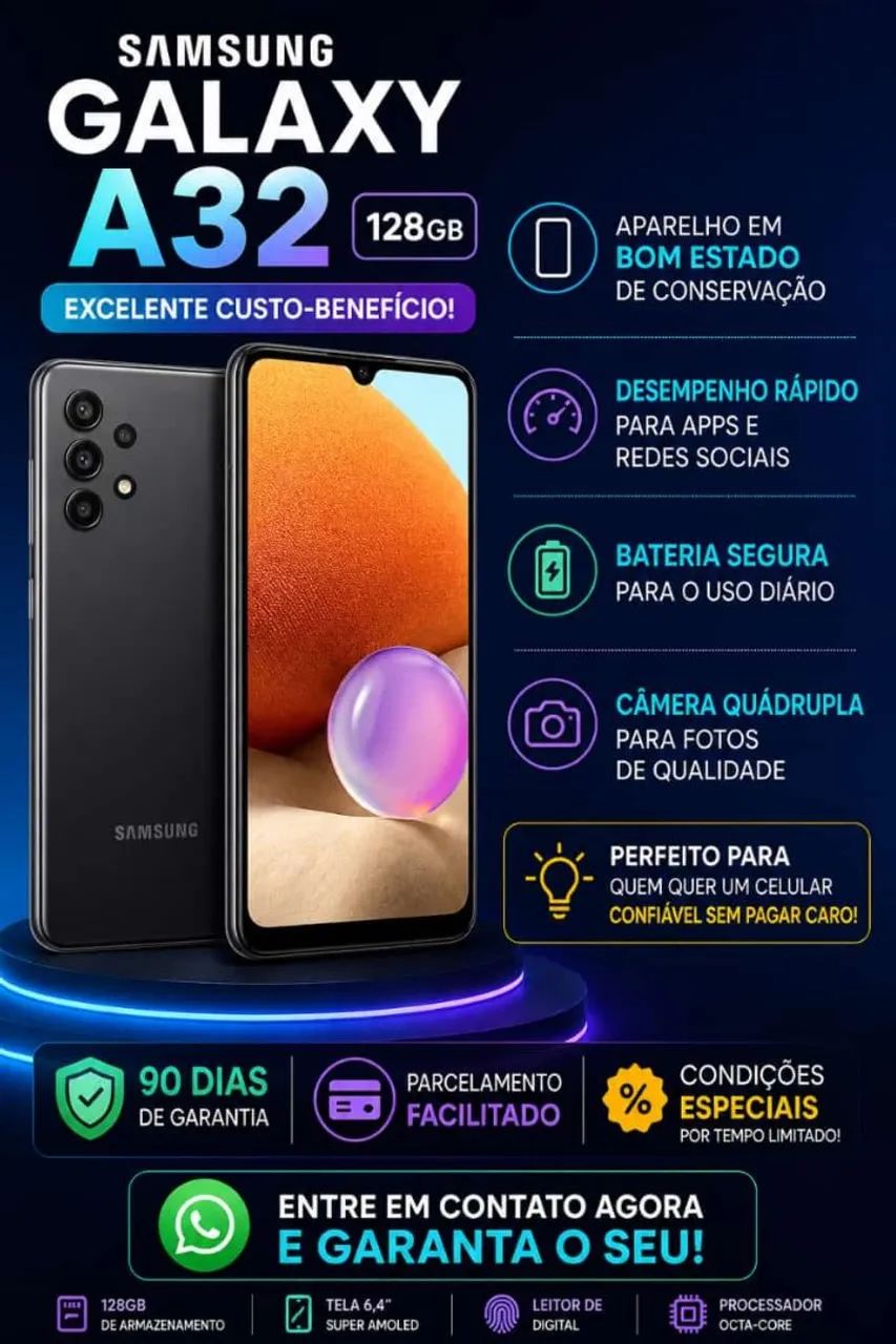 Samsung A32,128 giga 4 RAM 