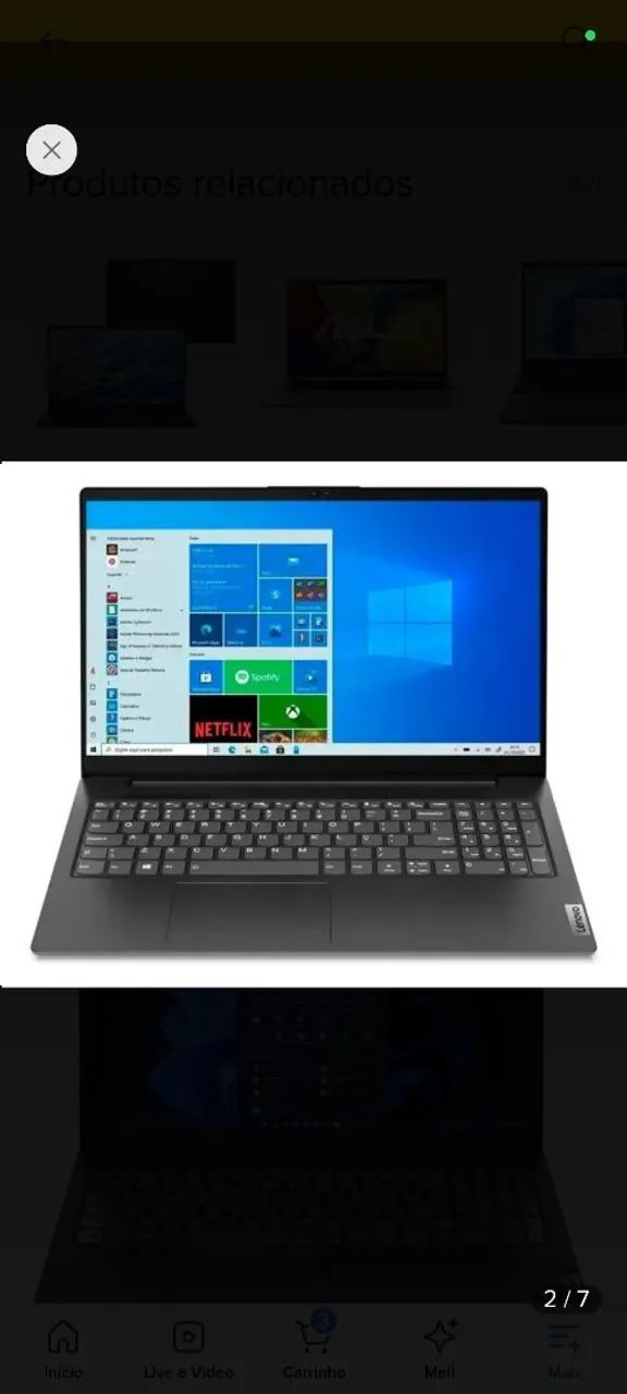 Notebook V15 G2 11ª Geração 24GB RAM