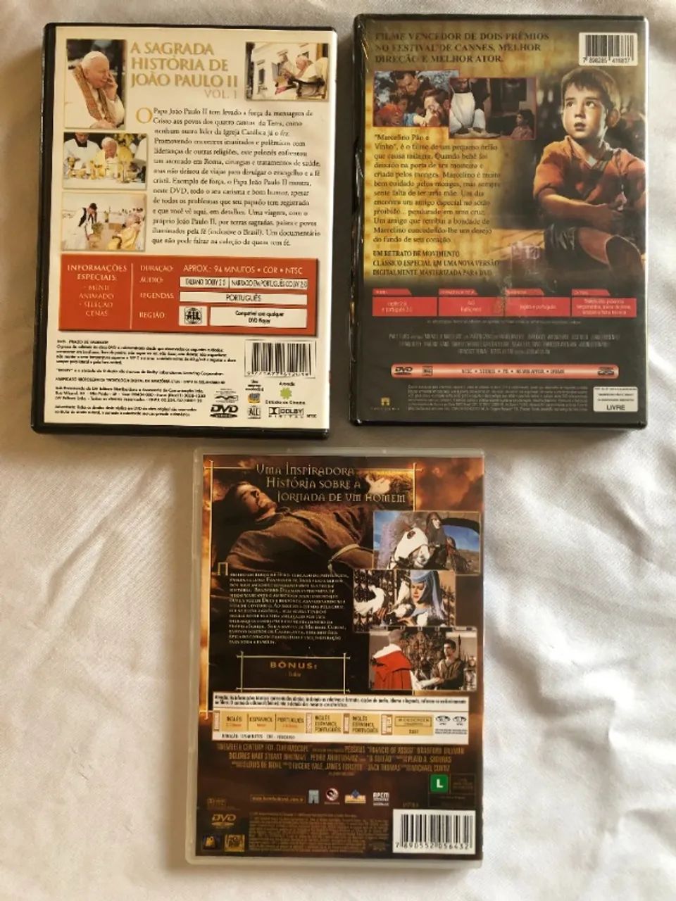 kit Dvds São Francisco de Assis + Marcelino Pão E Vinho + João Paulo || - Foto 6