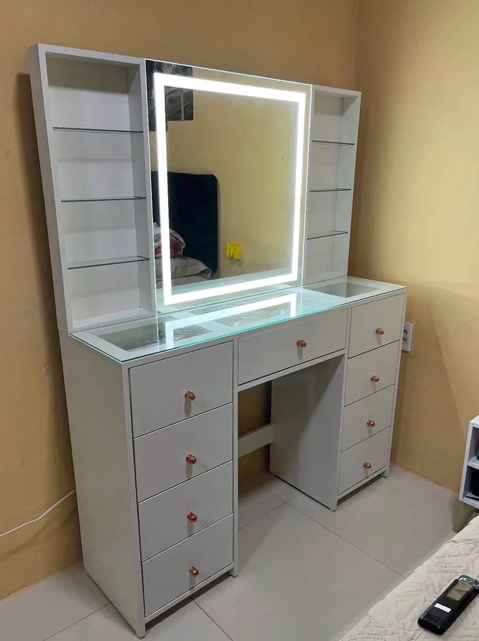 penteadeira com Led ( 9 gavetas) 