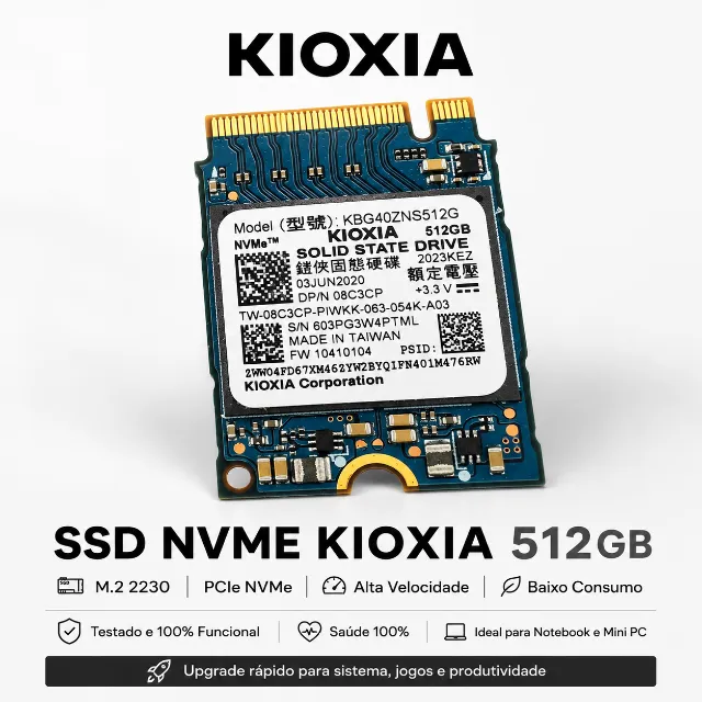 SSD NVMe 512GB M.2 - Armazenamento - Cidade Satélite Santa Bárbara
