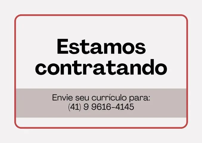 Oportunidade de Emprego - Centro de Curitiba!