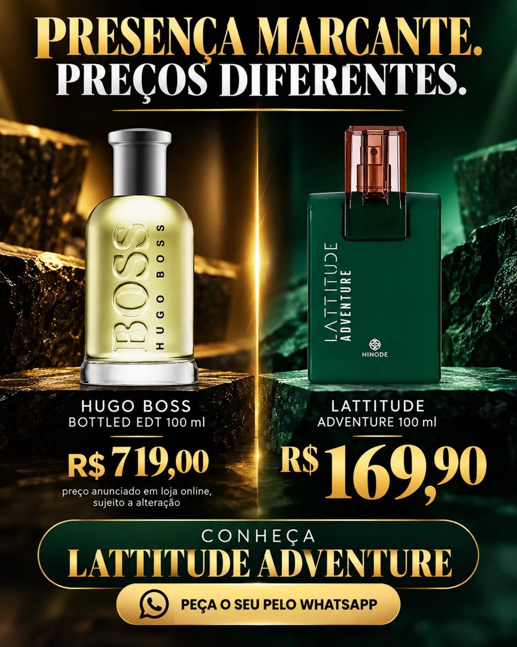 Perfume masculino Lattitude adventure hinode 