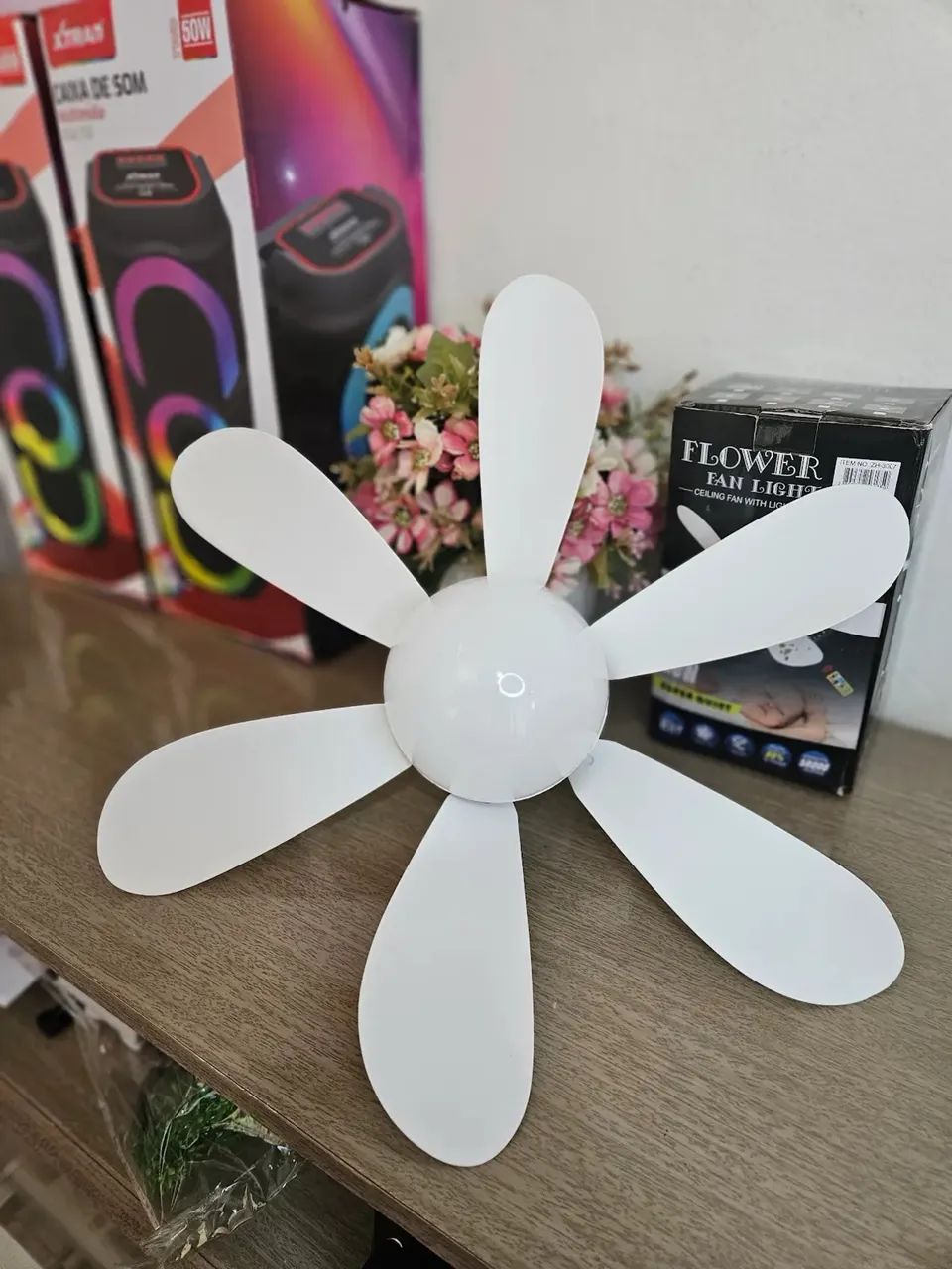 Ventilador de teto com lâmpada led 65W