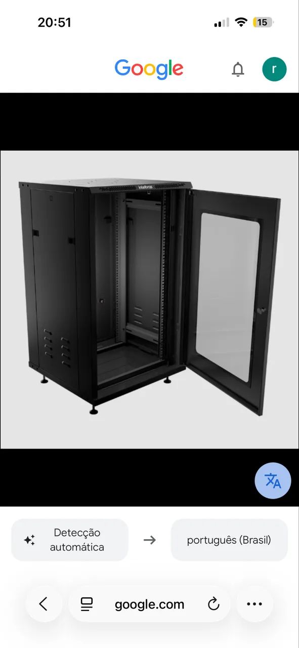 Rack 20u piso