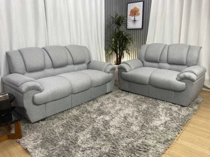 Sofá 2 e 3 Lugares Linho Cinza a88