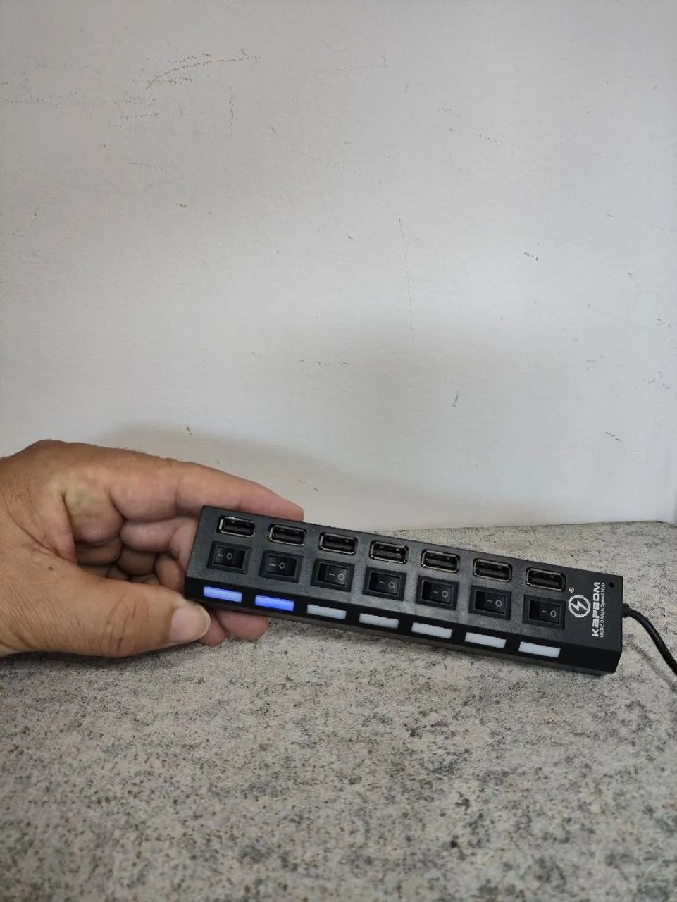 Hub Usb 2.0 Com 7 Portas Switch On/Off e Led Indicador - Foto 5