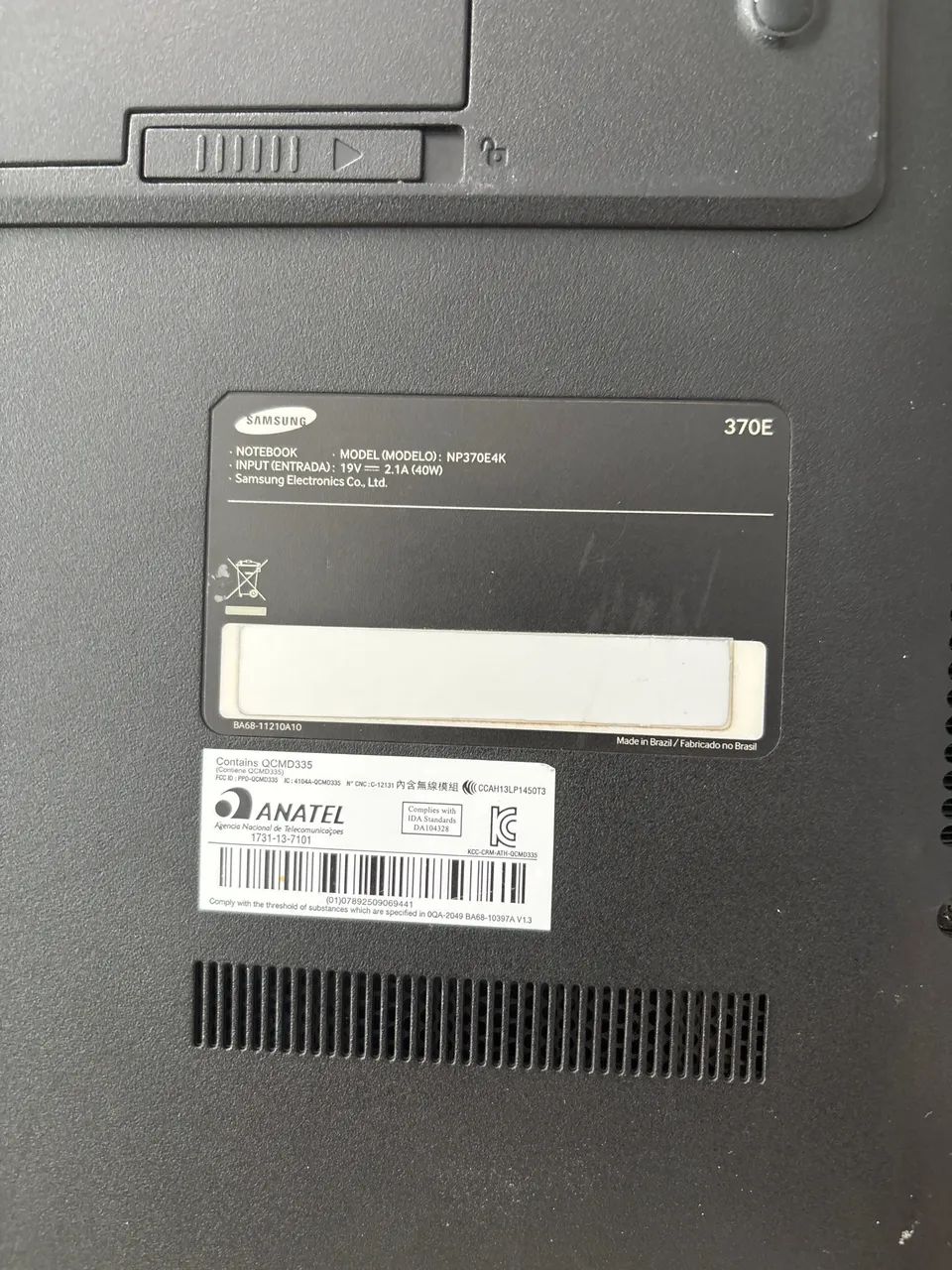 Notebook Samsung NP370E4K em bom estado. - Foto 2